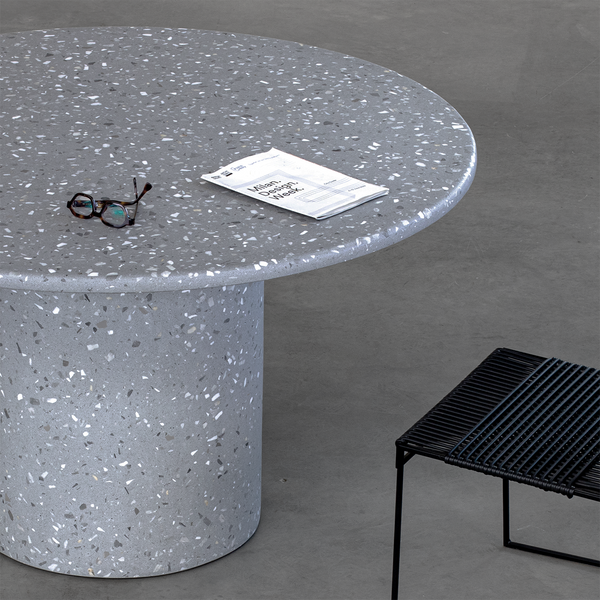 Mesa Bouman Solo | Tampo Concreto & Granilite | Base Concreto & Granilite - MEZAS