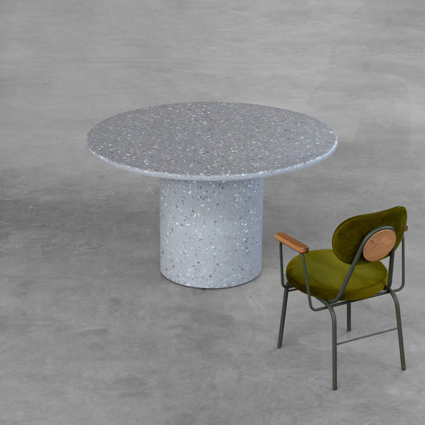 Mesa Bouman Solo | Tampo Concreto & Granilite | Base Concreto & Granilite | Área Externa - MEZAS