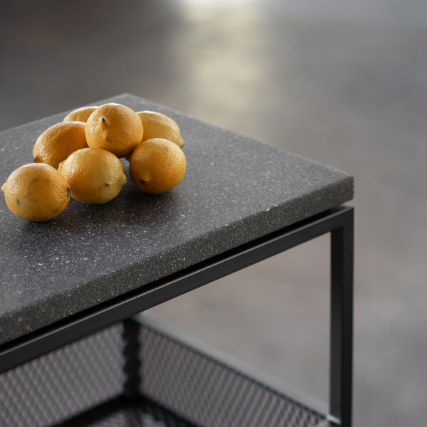 Carrinho Hertz | Tampo Concreto e Granilite - MEZAS