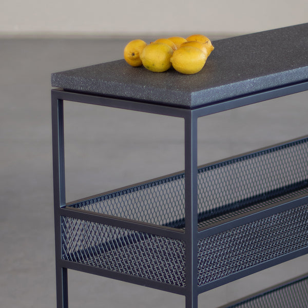 Carrinho Hertz | Tampo Concreto e Granilite - MEZAS