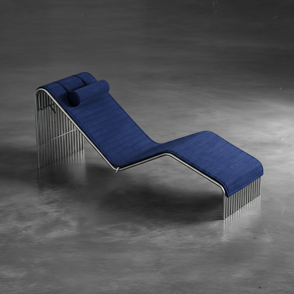 Espreguiçadeira Zeta INOX com Capa estofada