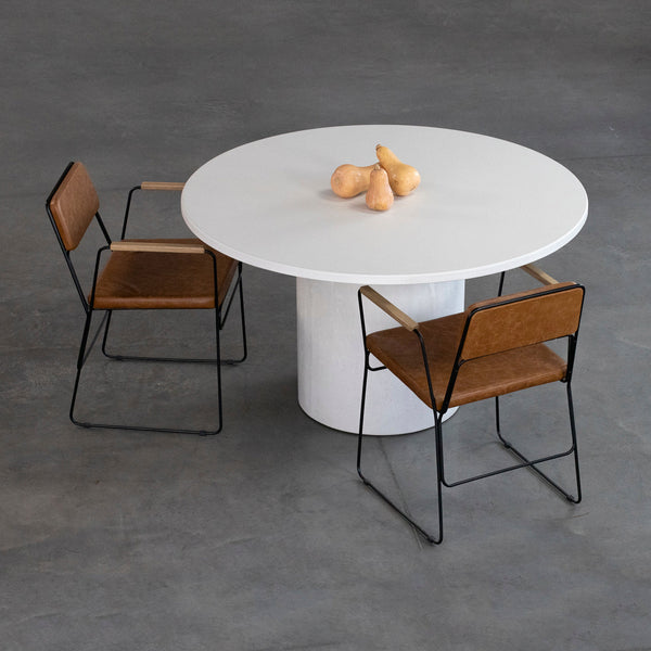 Mesa Bouman Solo | Tampo Concreto & Granilite | Base Concreto & Granilite - MEZAS