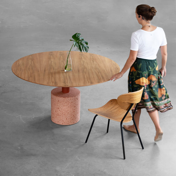Mesa Bouman Neck Sol | Tampo Madeira - MEZAS
