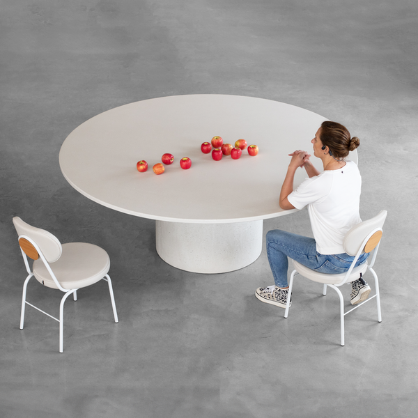 Mesa Bouman Solo | Tampo Concreto & Granilite | Base Concreto & Granilite - MEZAS