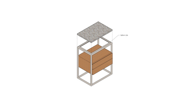 Mesa de Cabeceira Hertz - MEZAS